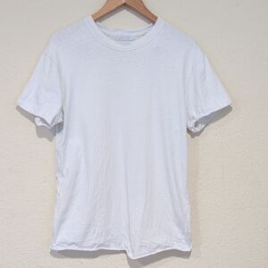 John Elliott Raw Hem White Tee